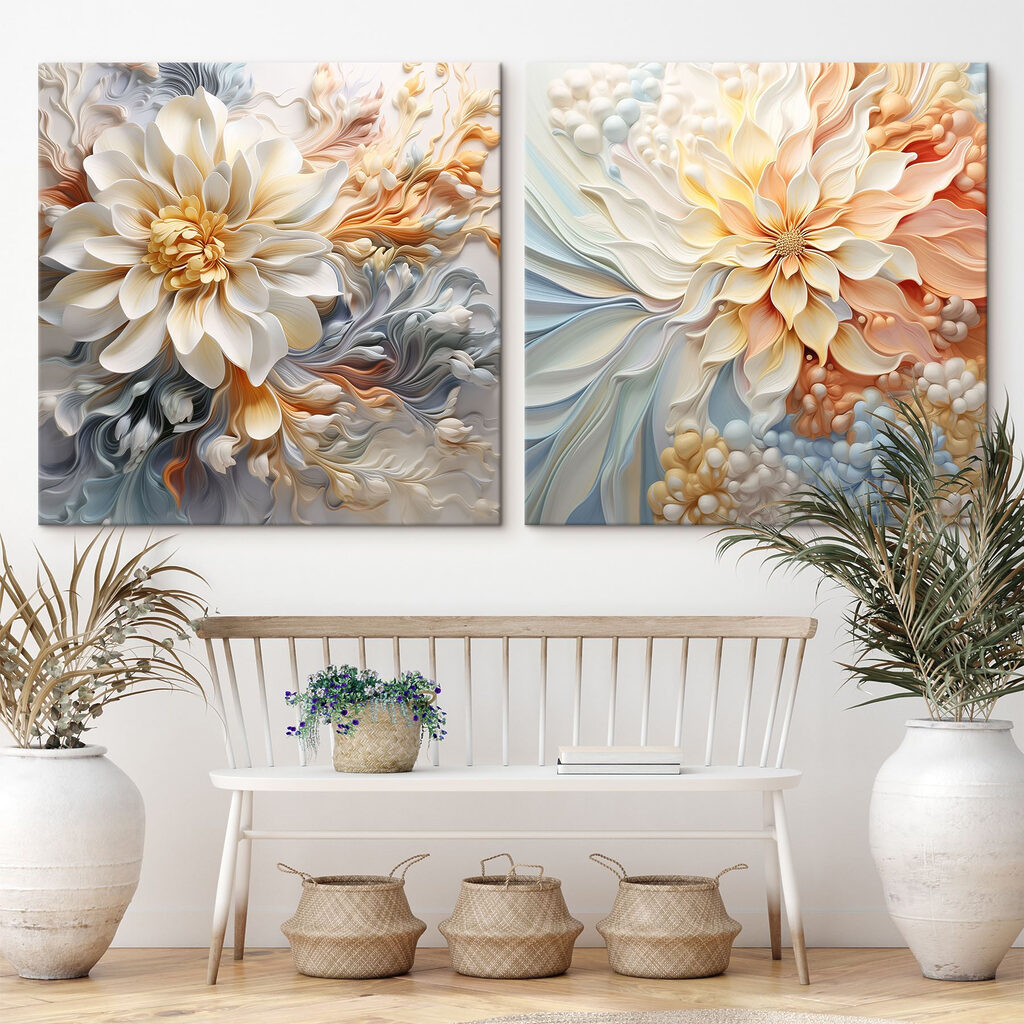 Fiori in movimento in un ambiente