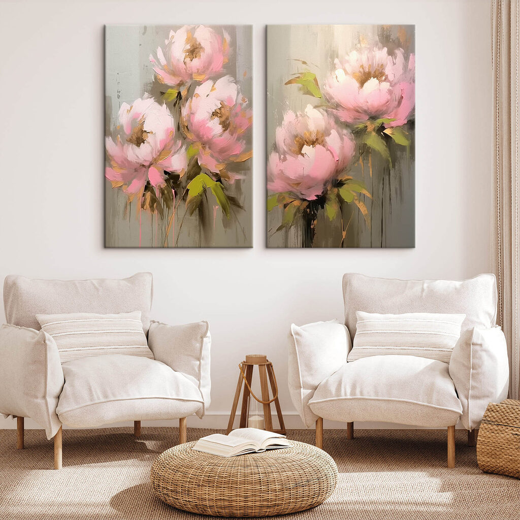 Fiori rosa in abbondanza in un ambiente