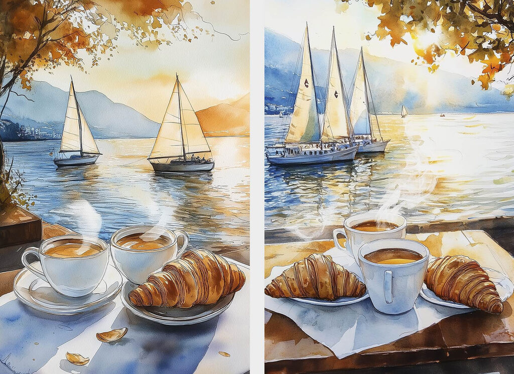 Caffè e vele — design completo