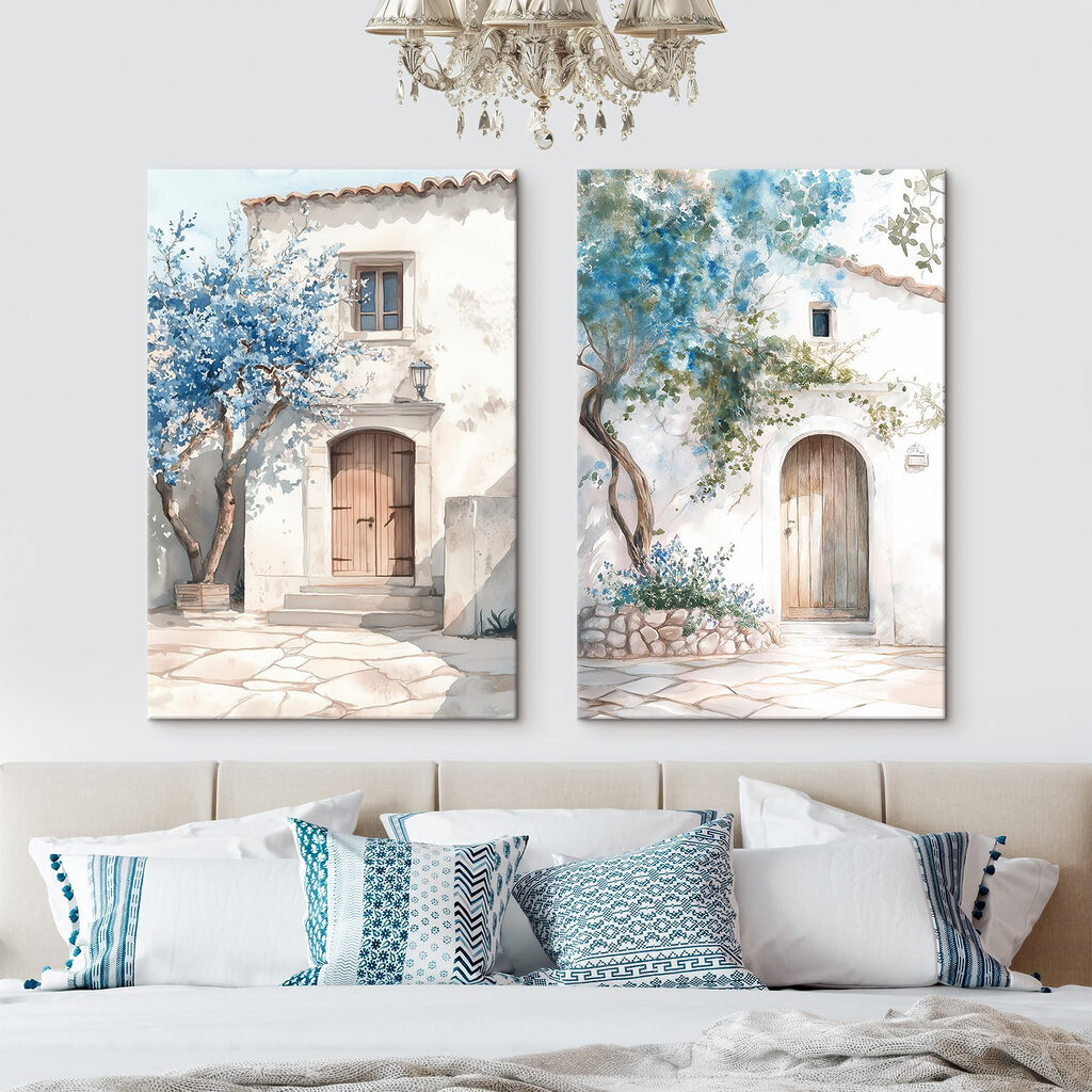 Porte tra i fiori in un ambiente