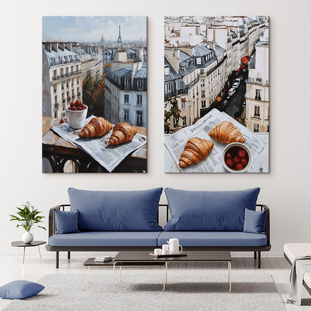 Croissant sui tetti in un ambiente