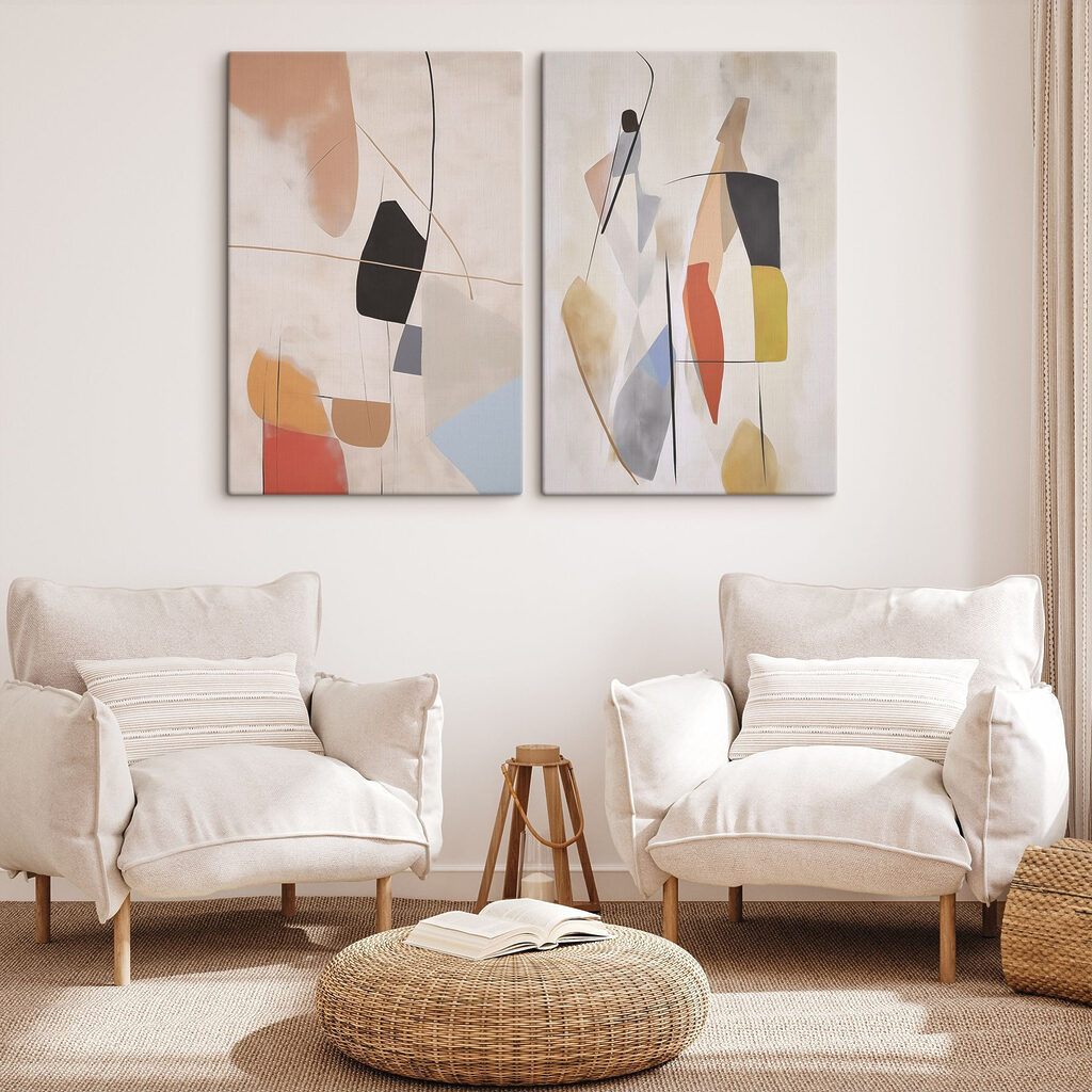 Figure in forme morbide in un ambiente