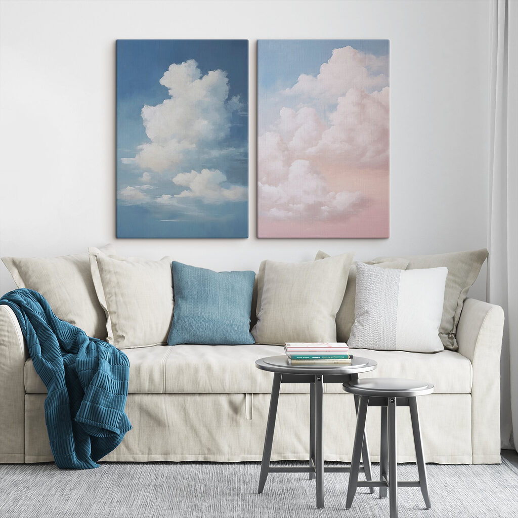 Cielo azzurro e nuvole in un ambiente