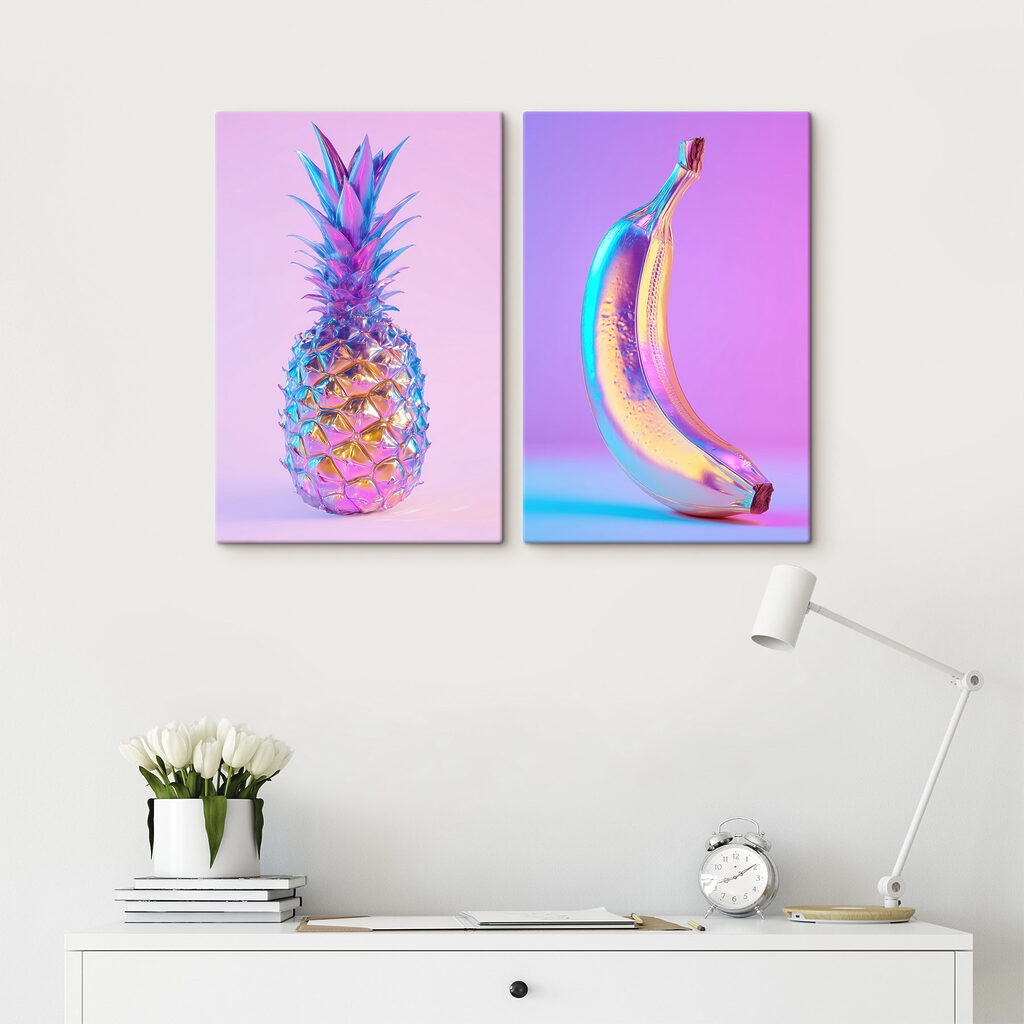 Frutta con un occhiolino in un ambiente