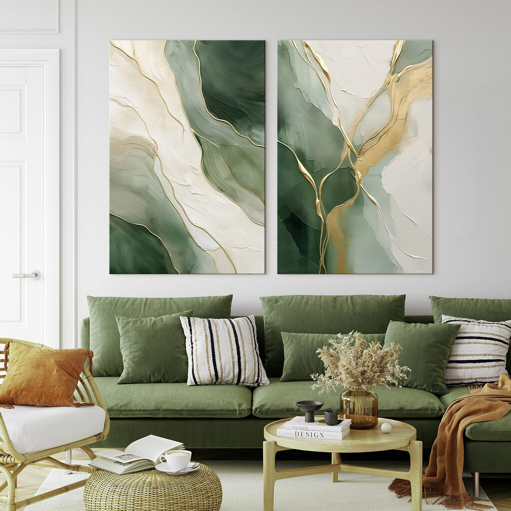 Venature dorate in movimento in un ambiente