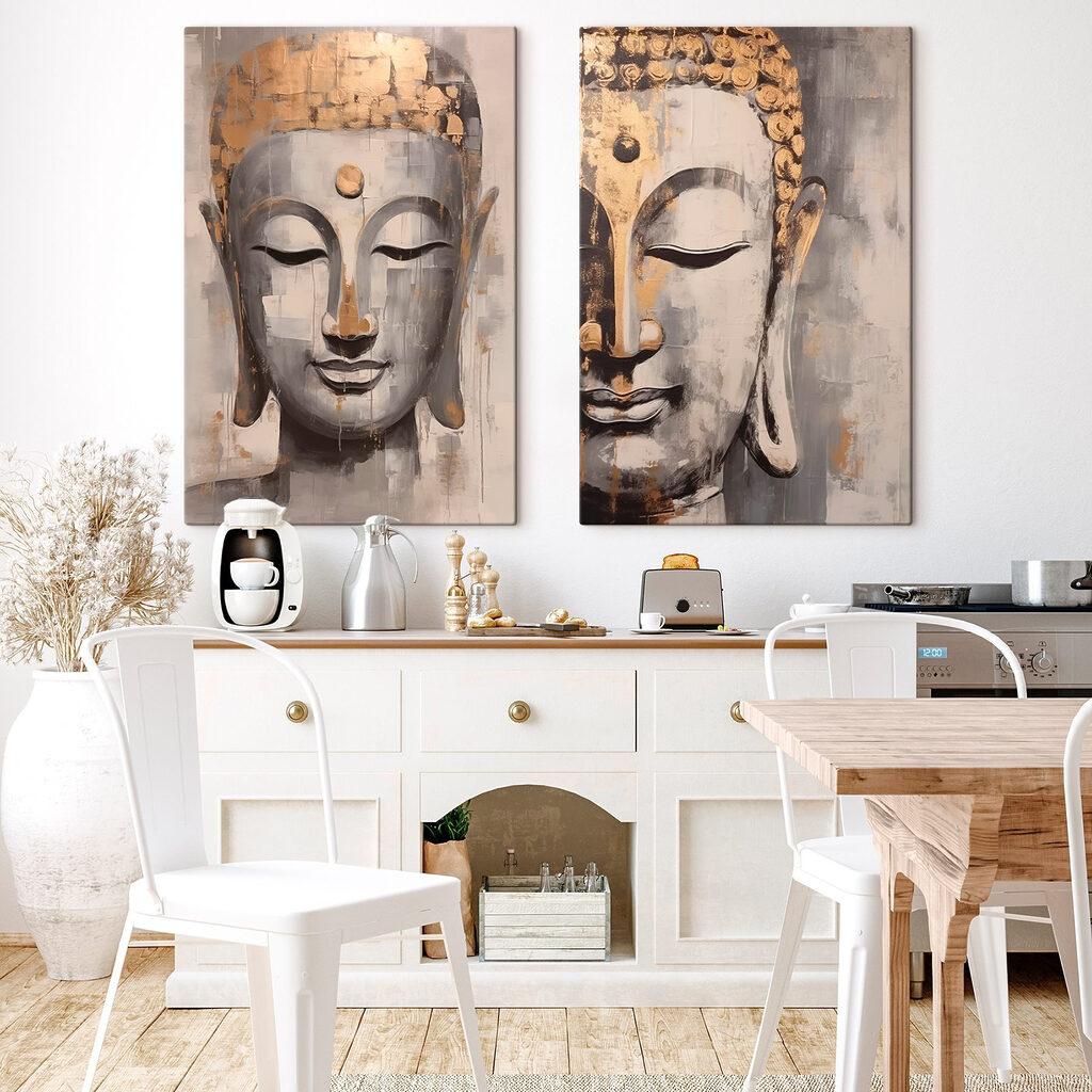 Ritratti del Buddha in un ambiente