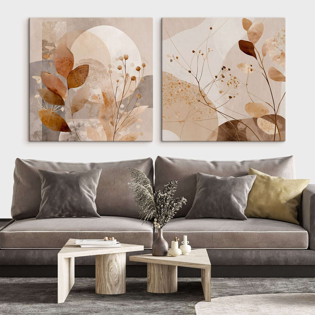 Semi e forme morbide in un ambiente
