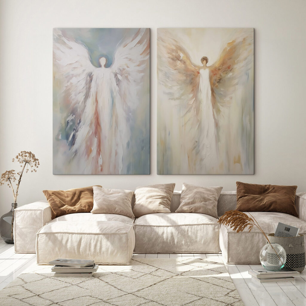 Angeli alati in un ambiente