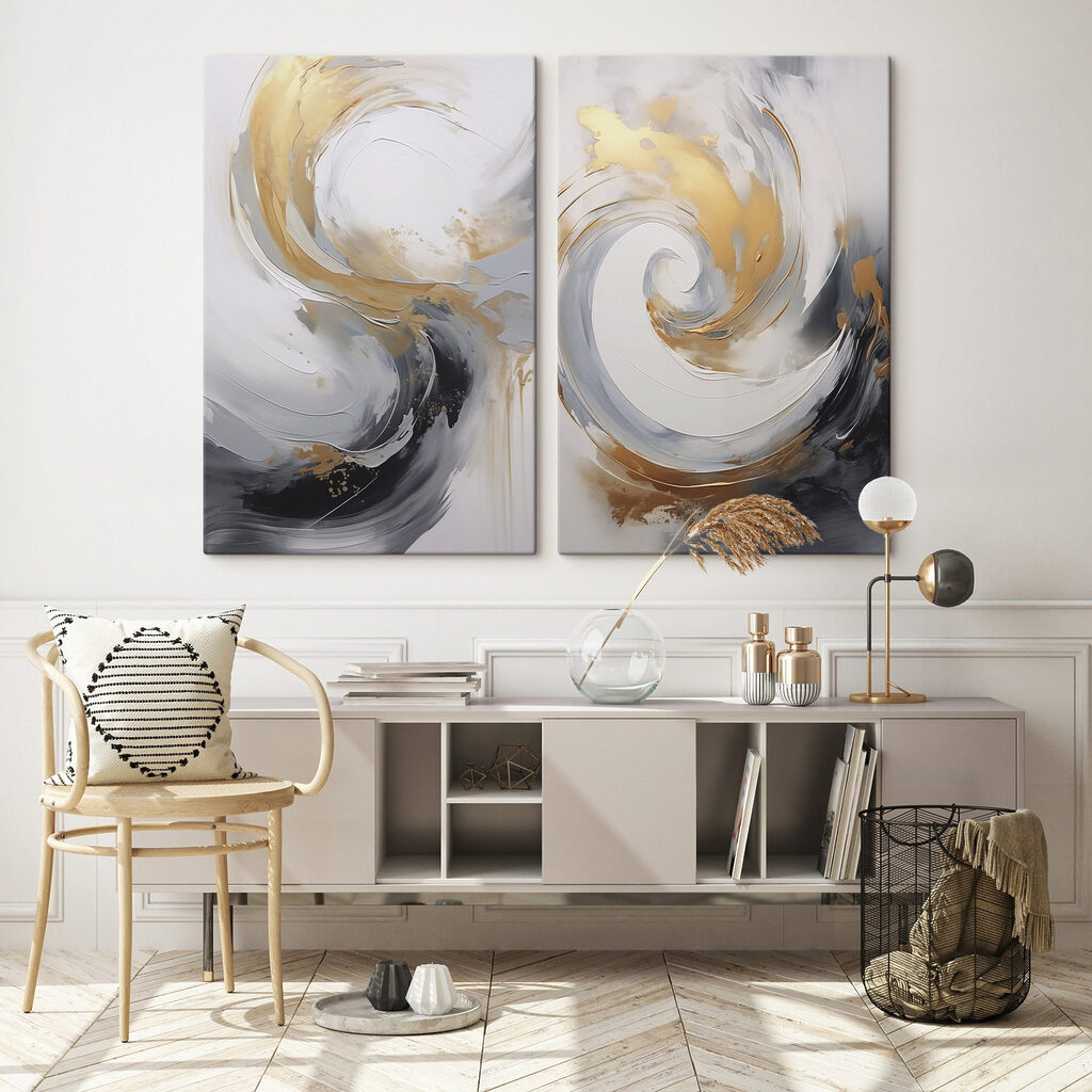 Spirali in movimento in un ambiente