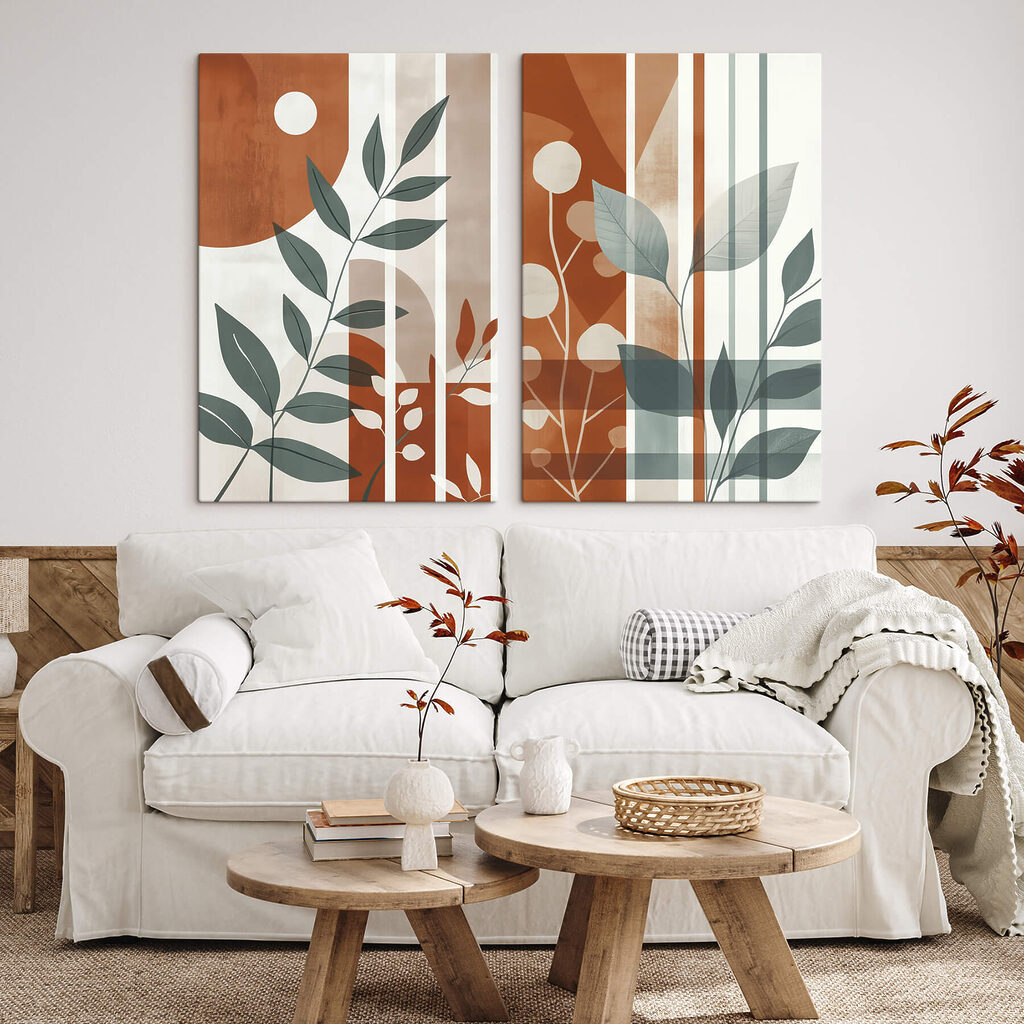 Geometrie botaniche in un ambiente
