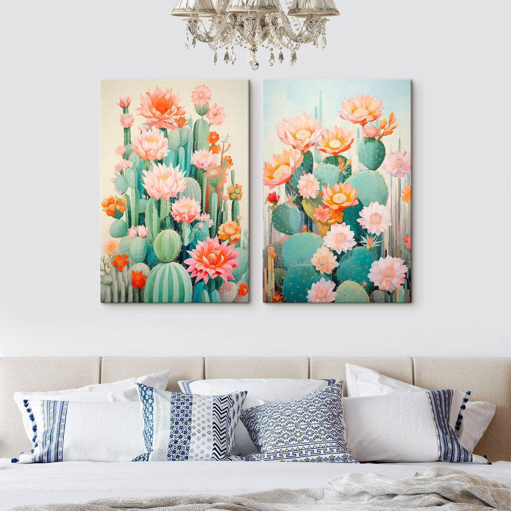 Cactus in fiore in un ambiente