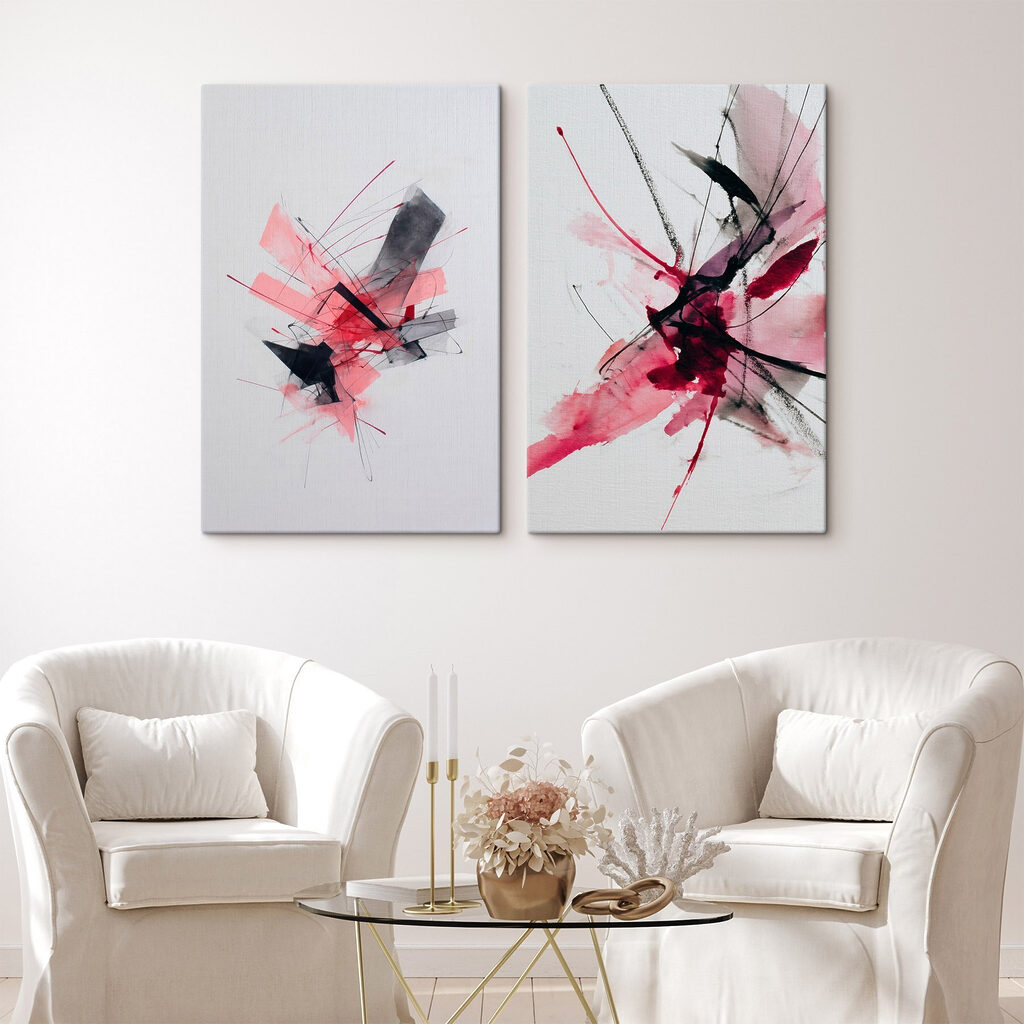 Peonie in fiore in un ambiente