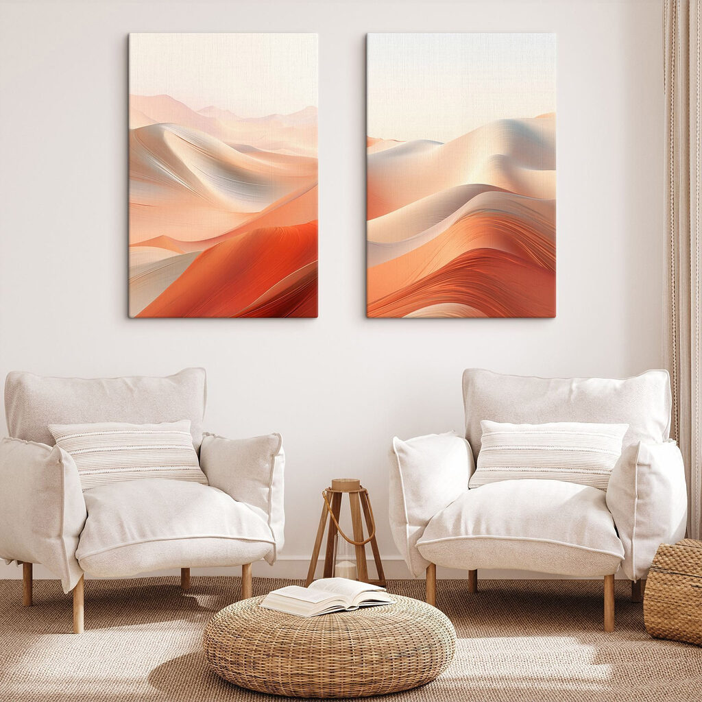 Dune al tramonto in un ambiente