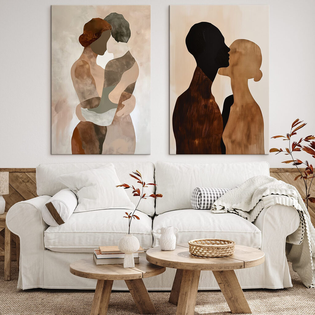 Figure vicine in un ambiente
