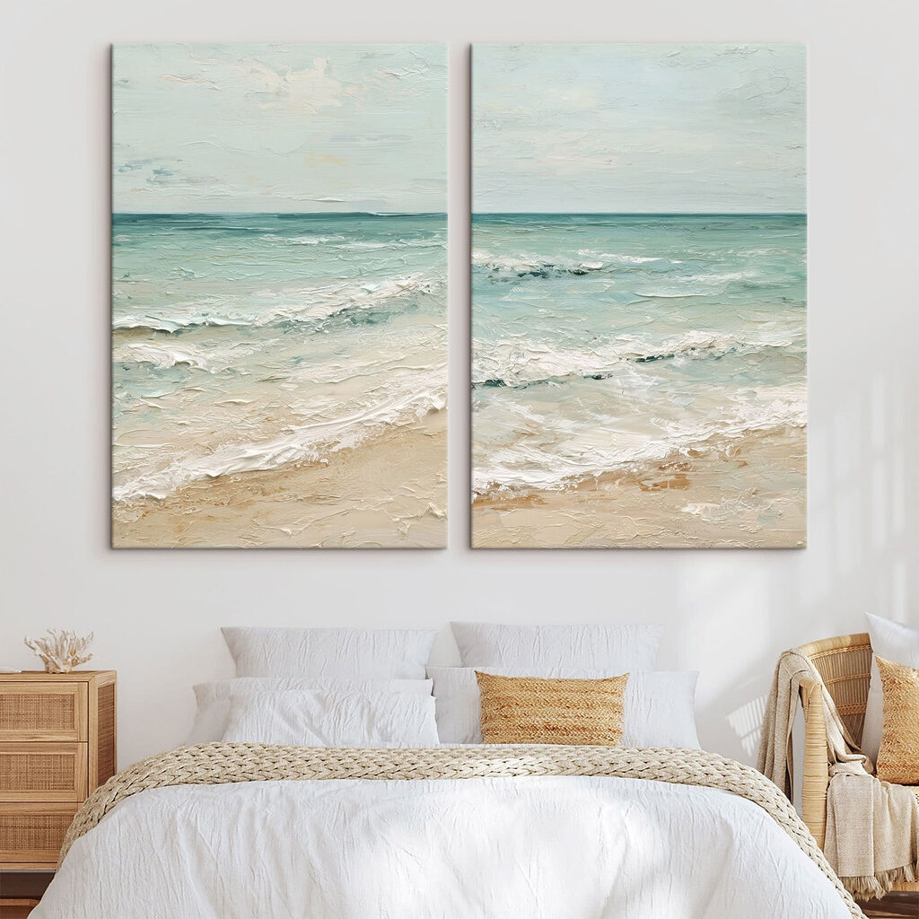 Il mare ai piedi in un ambiente