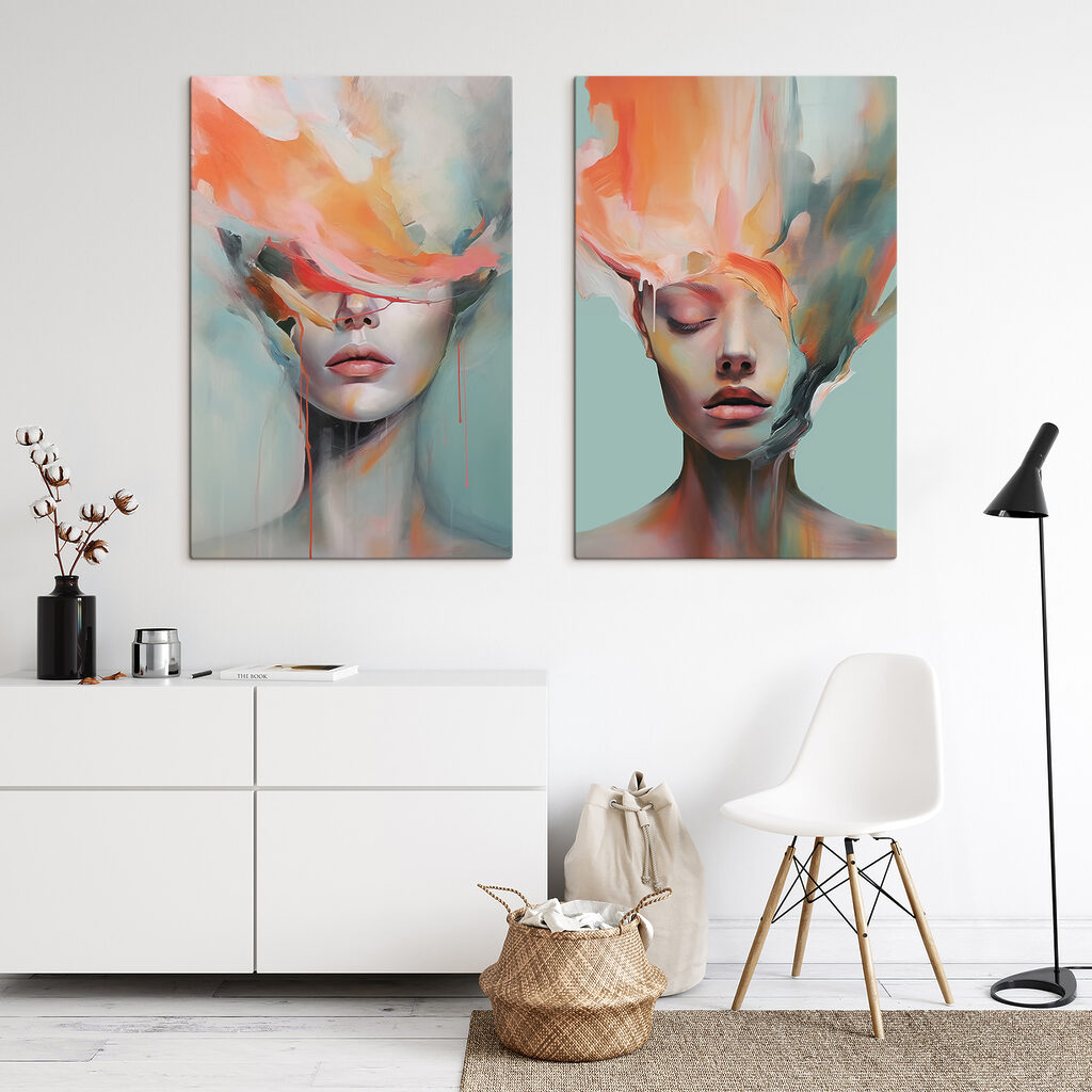 Vortici di pittura in un ambiente