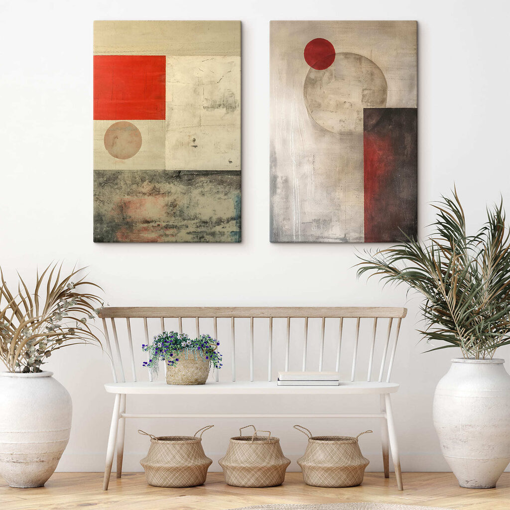 Rosso in equilibrio in un ambiente