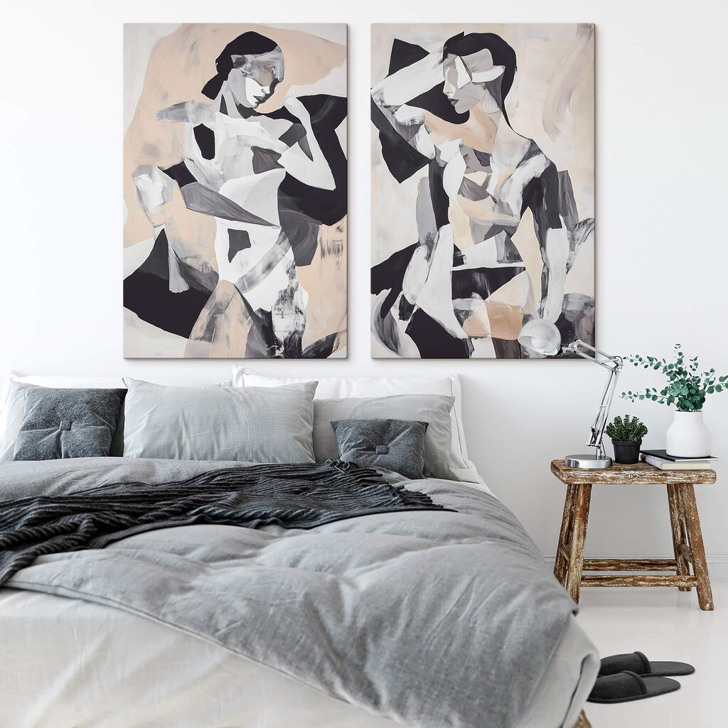 Donna in forme piatte in un ambiente