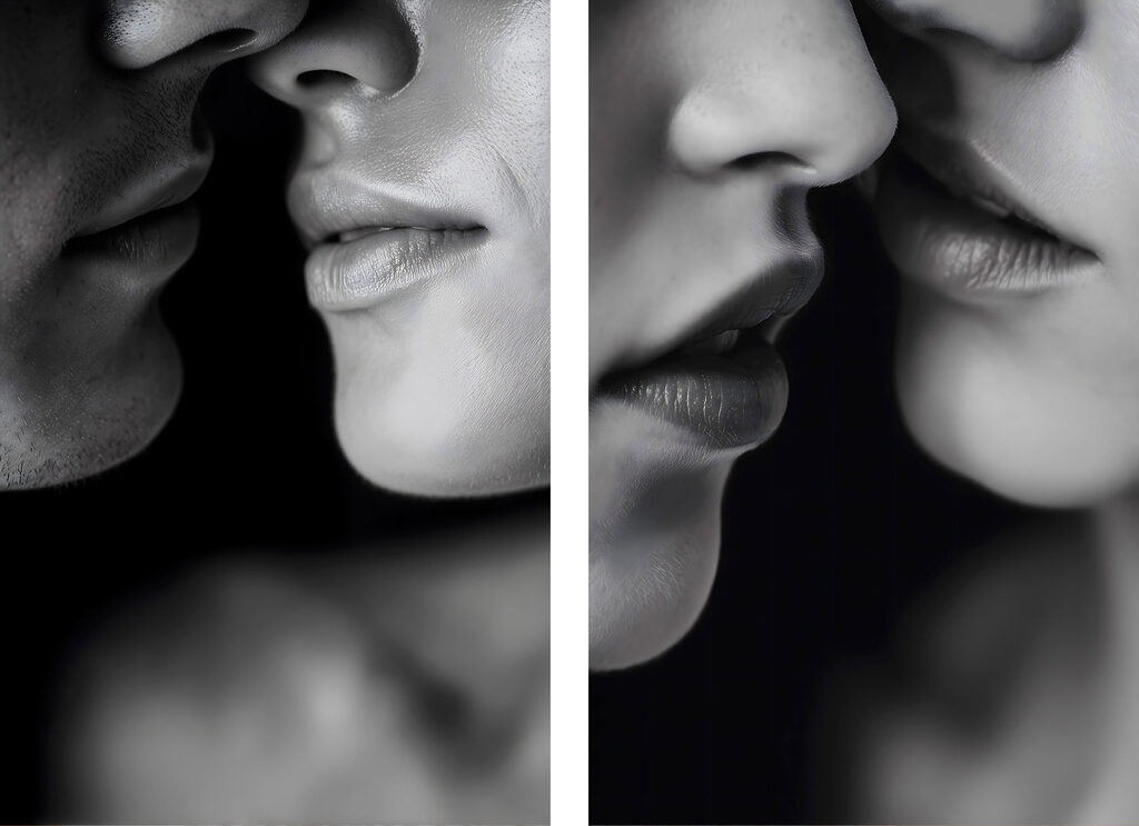 Intimità in bianconero — design completo