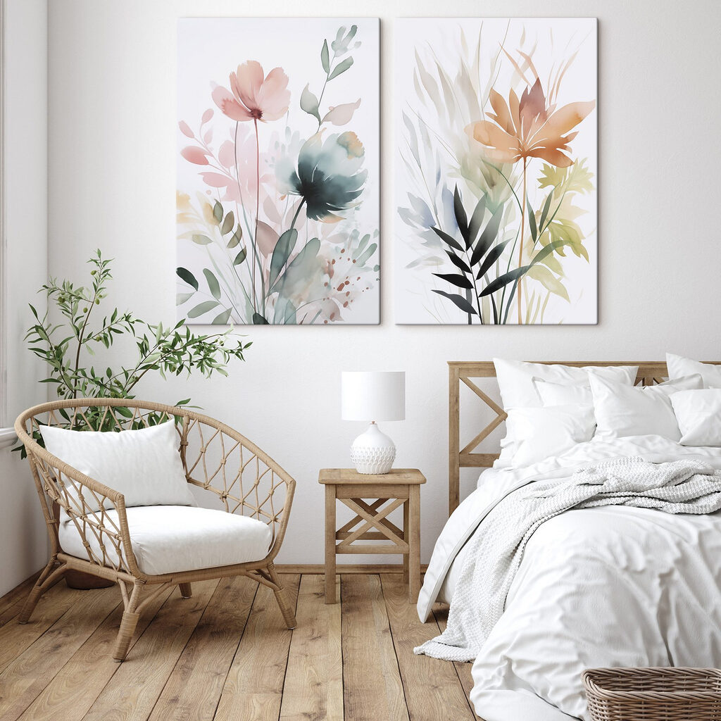 Botanica ad acquerello in un ambiente