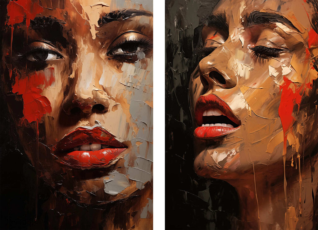 Materia di pittura spessa — design completo
