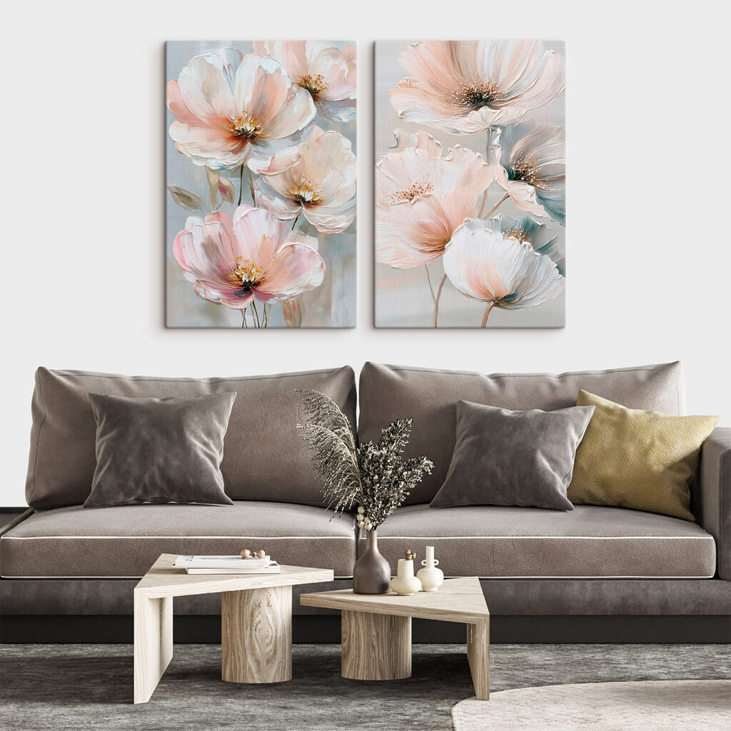 Grandi fiori delicati in un ambiente