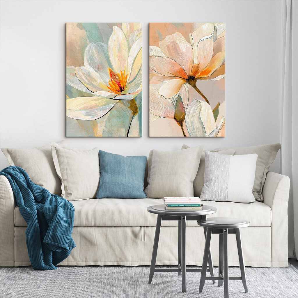 Fiori dai petali segnati in un ambiente