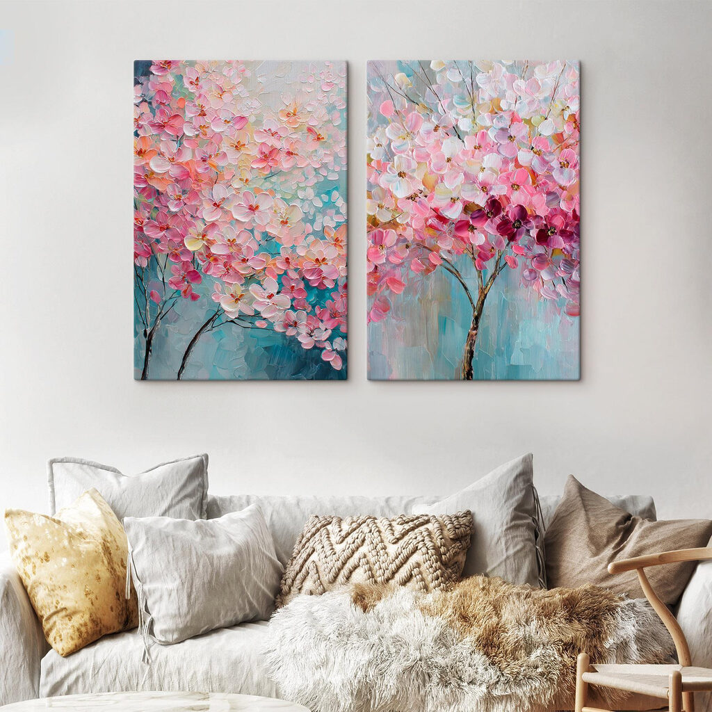 Alberi in fiore in un ambiente