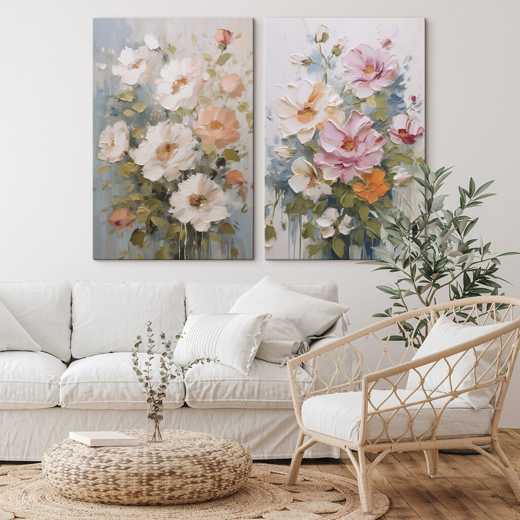 Mazzi di fiori in un ambiente