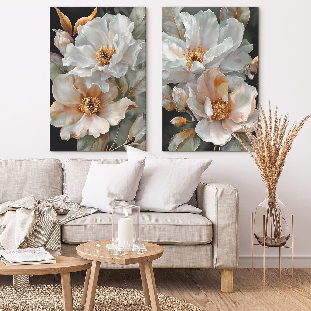 Vasi di fiori eleganti in un ambiente