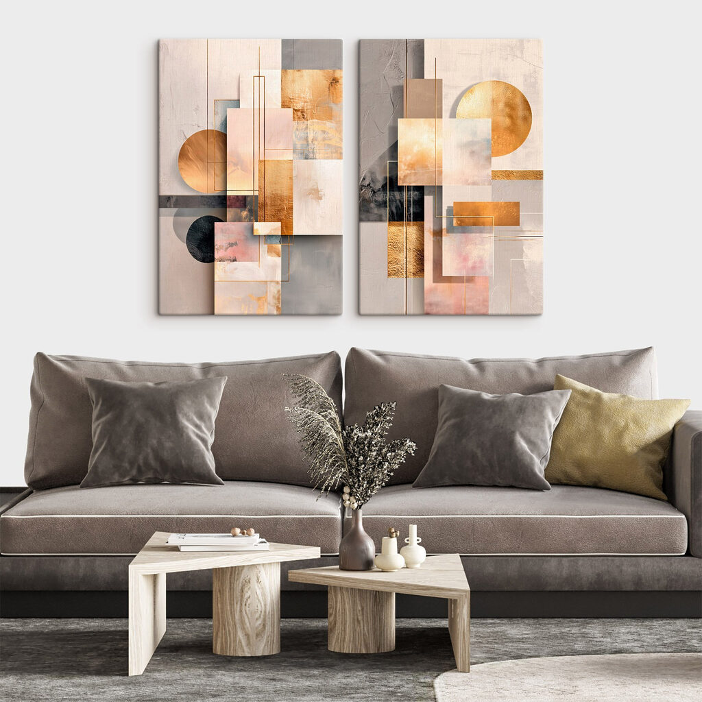 Luce su forme geometriche in un ambiente