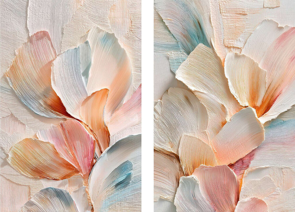 Petali pastello nella luce — design completo