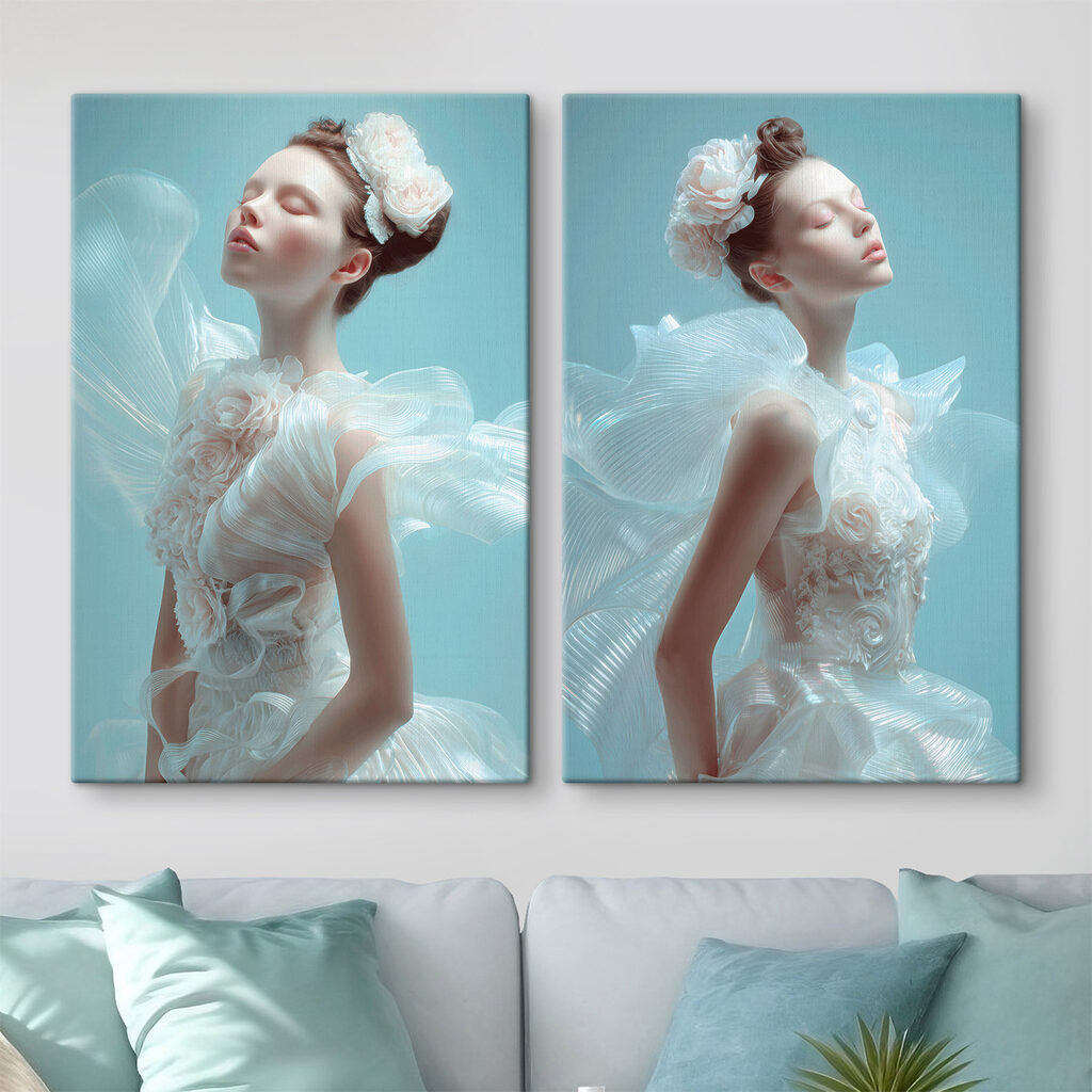 Sogno in bianco in un ambiente