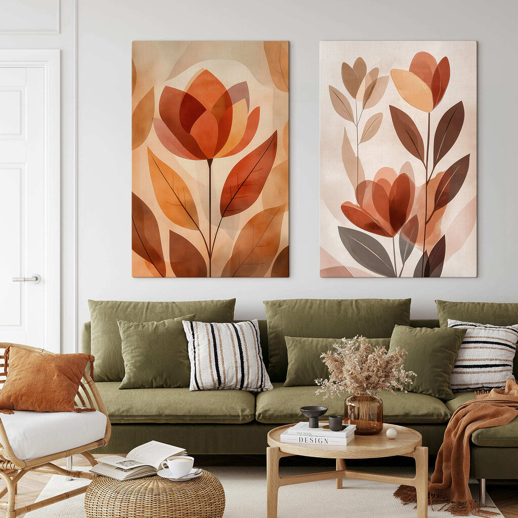 Fiori come fiamme in un ambiente
