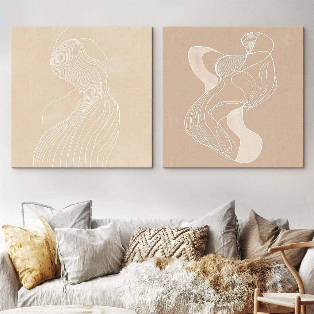 Figure di linee sottili in un ambiente