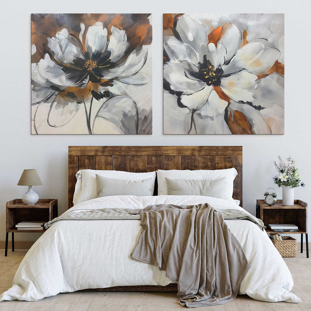 Fiori dal cuore scuro in un ambiente