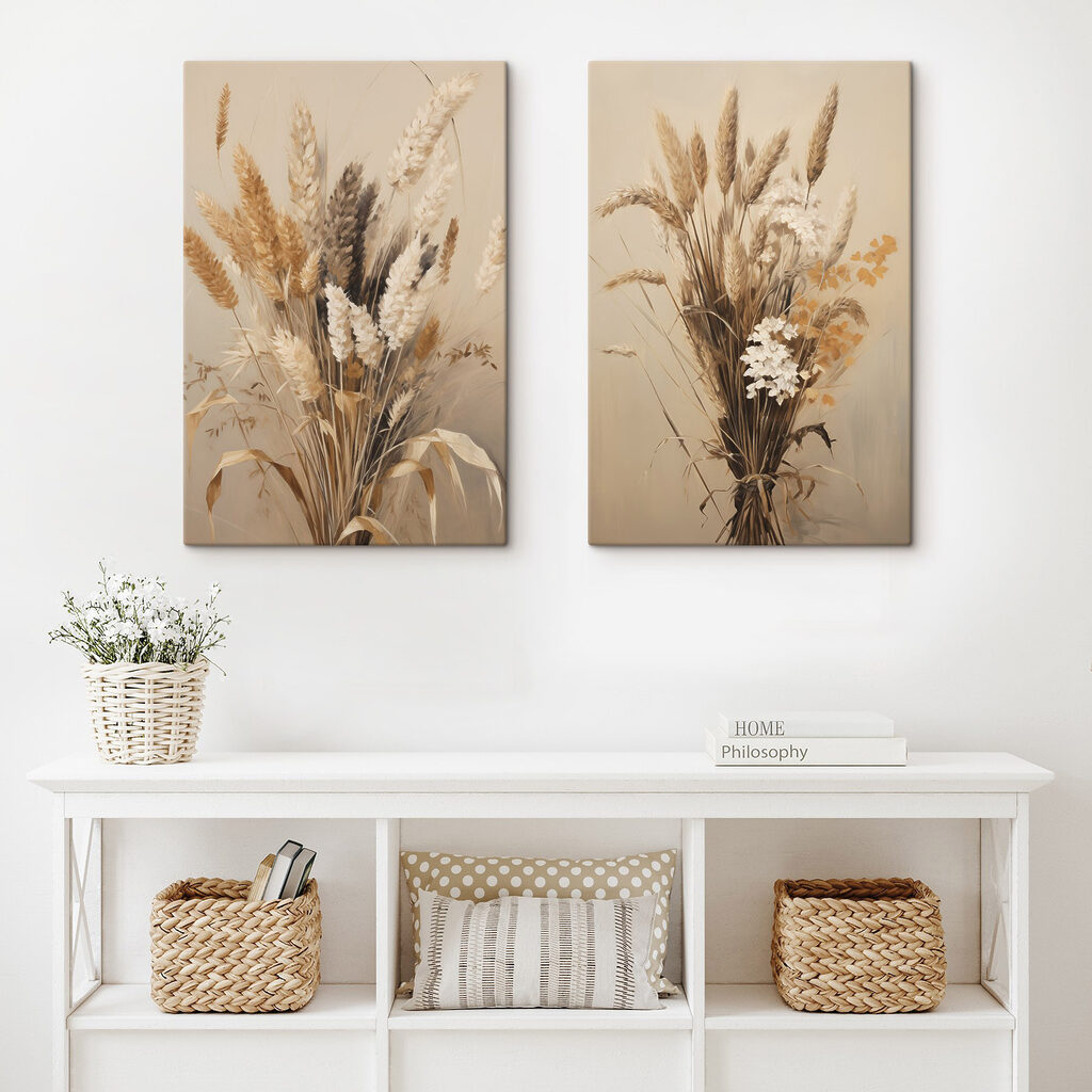 Spighe e fiori in un ambiente