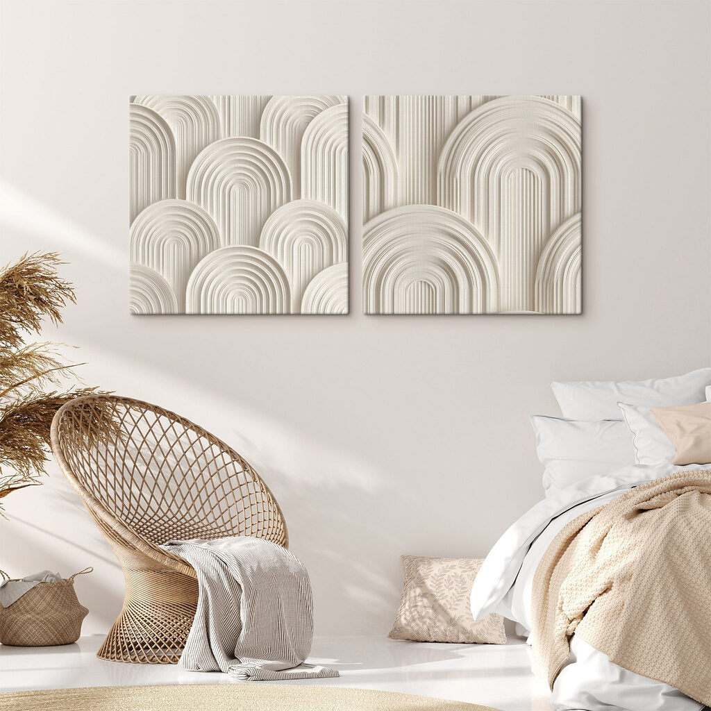 Archi in ritmo infinito in un ambiente