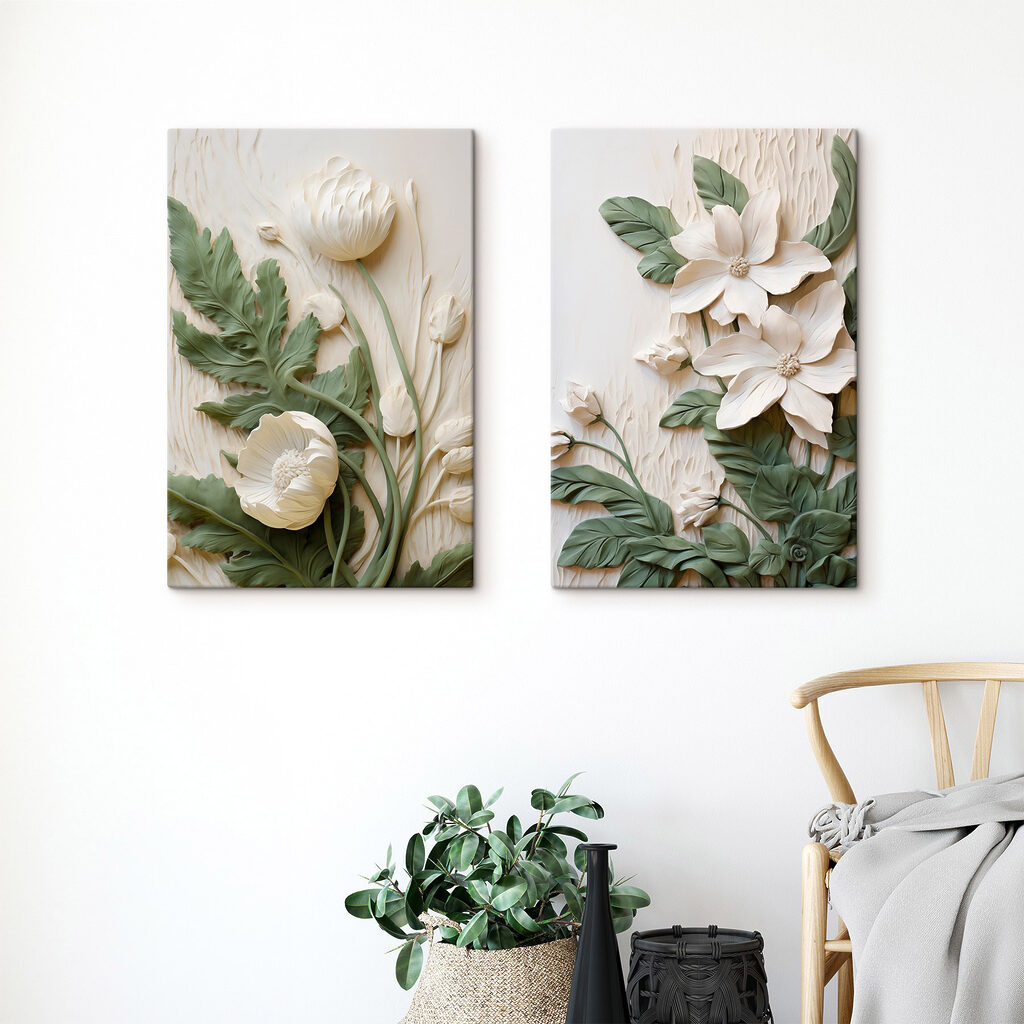Fiori su steli verdi in un ambiente