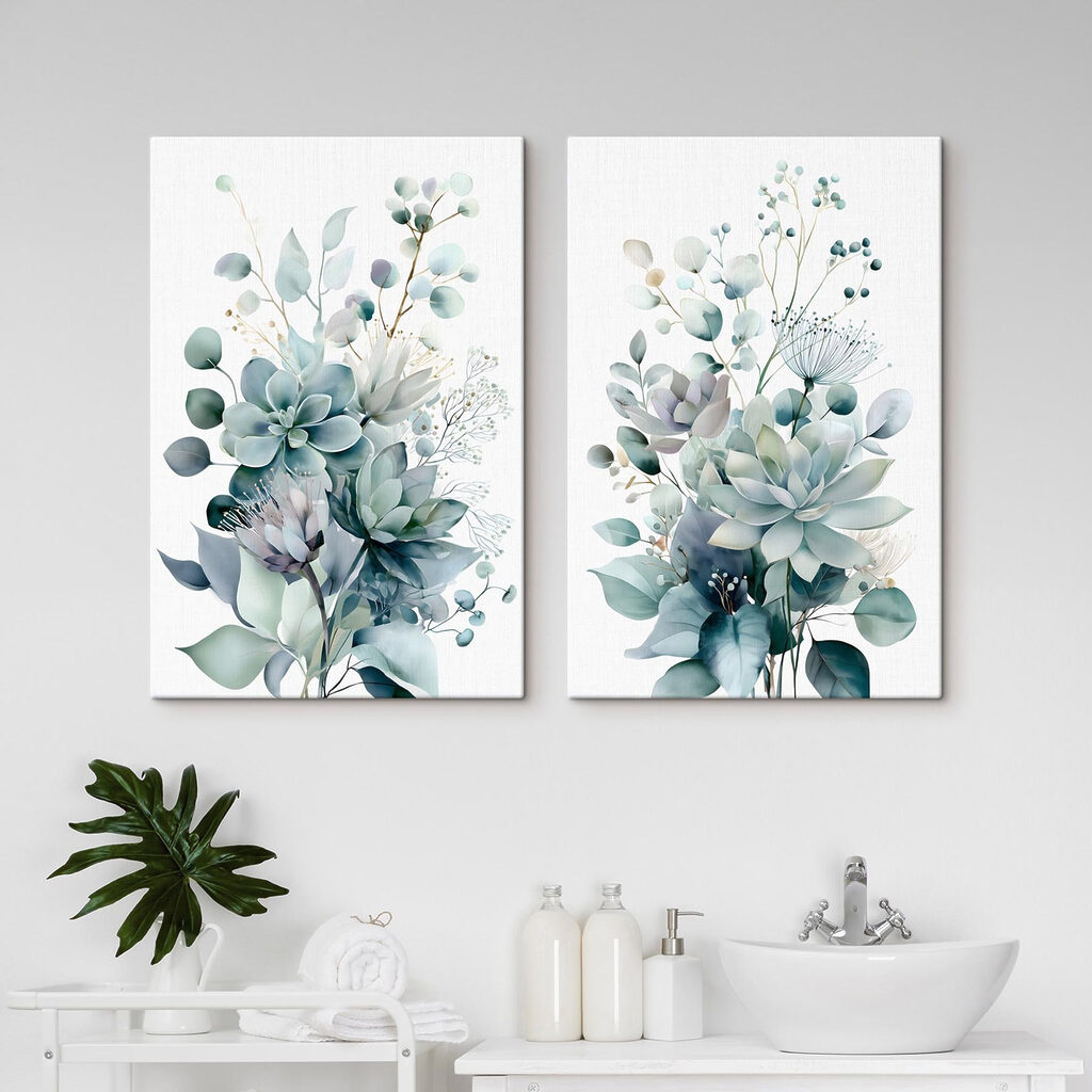 Bouquet verde mare in un ambiente