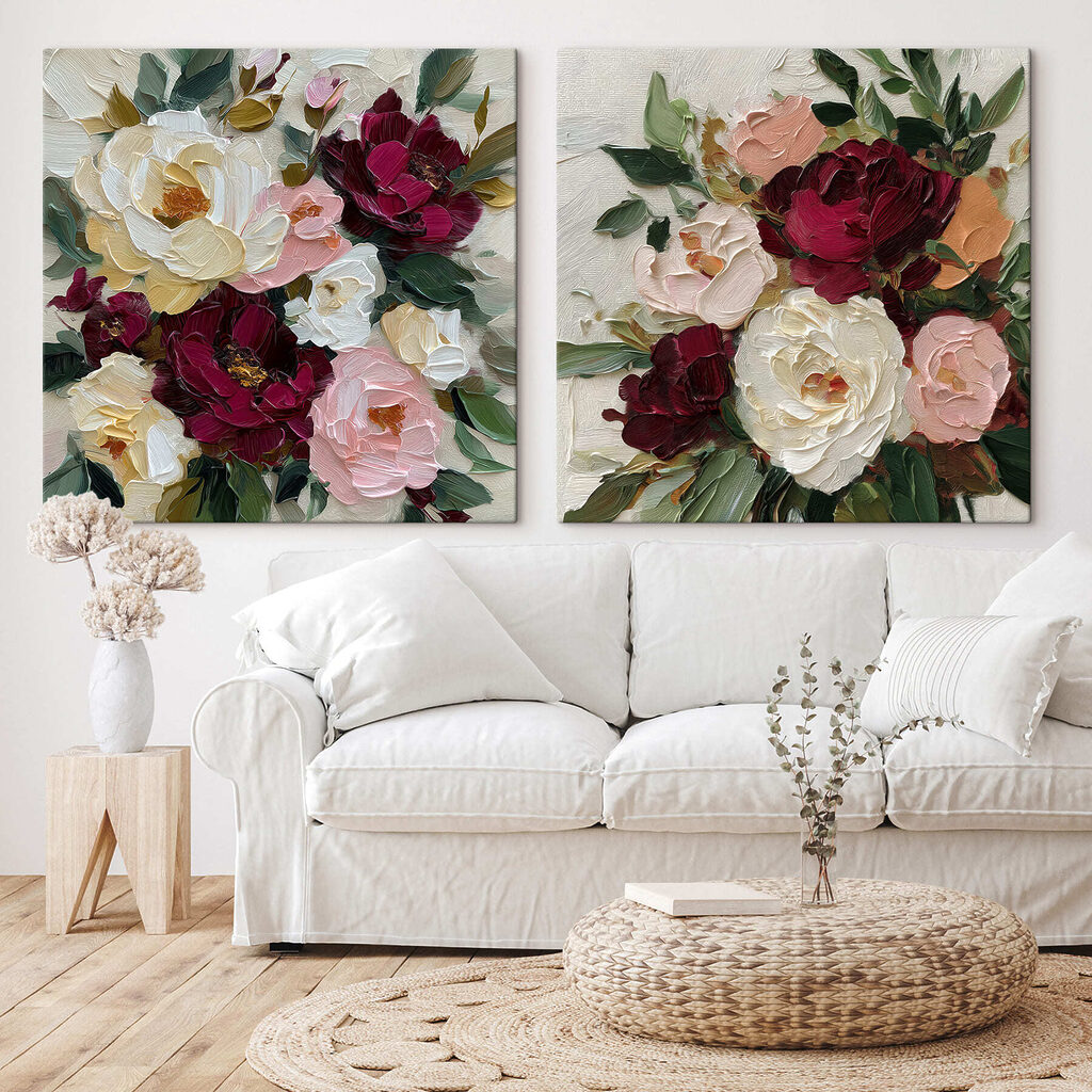 Mazzi di rose in un ambiente