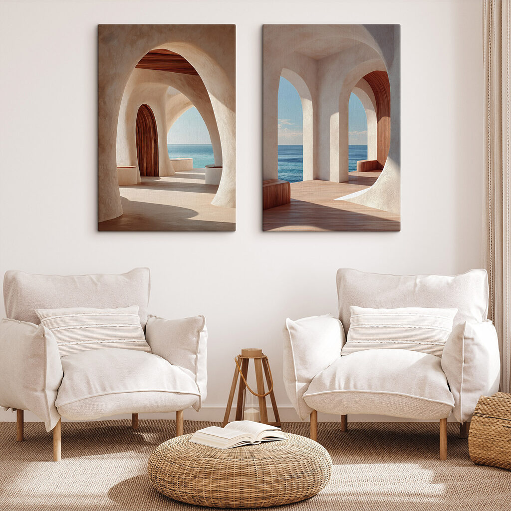 Archi sul mare in un ambiente