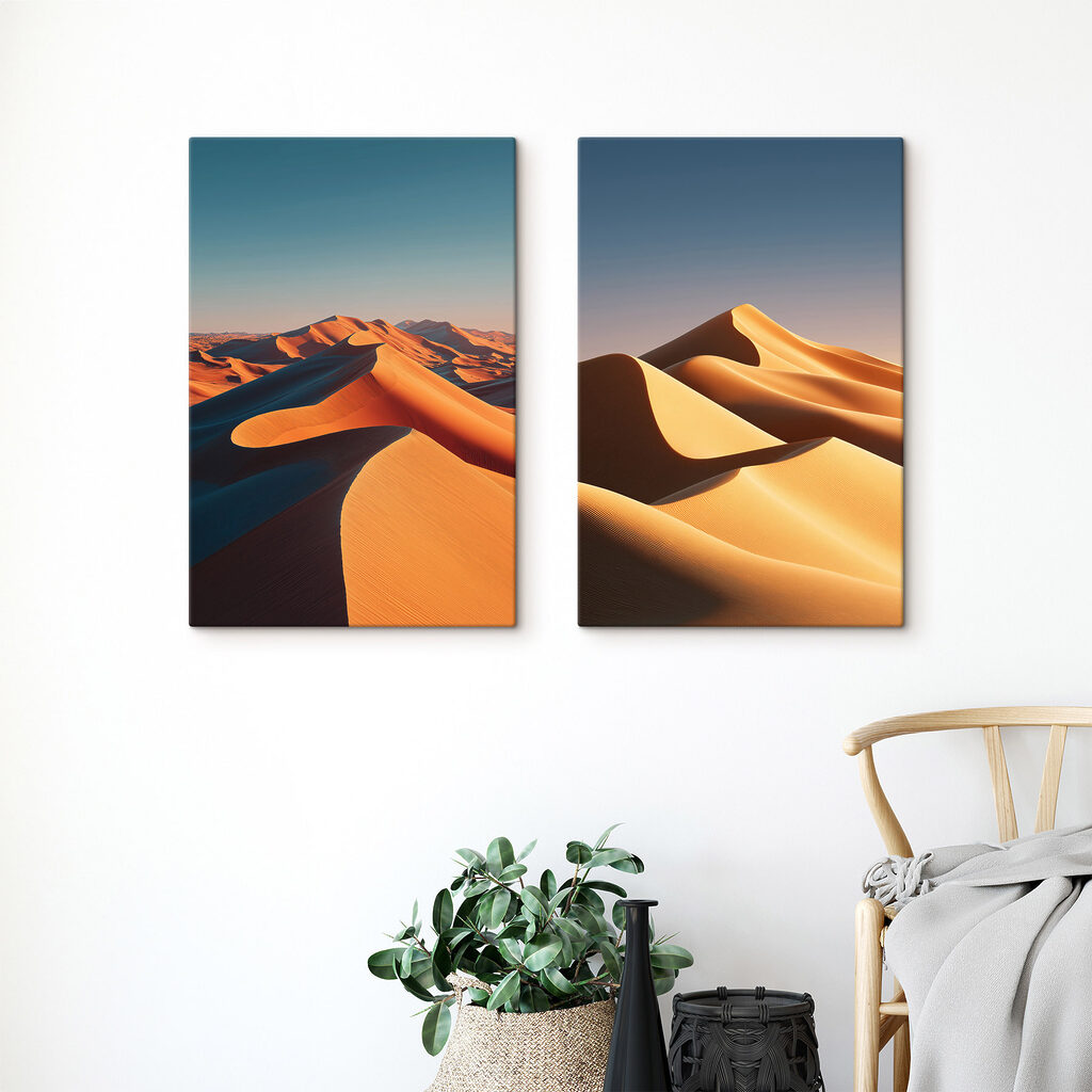 Dune alla luce radente in un ambiente