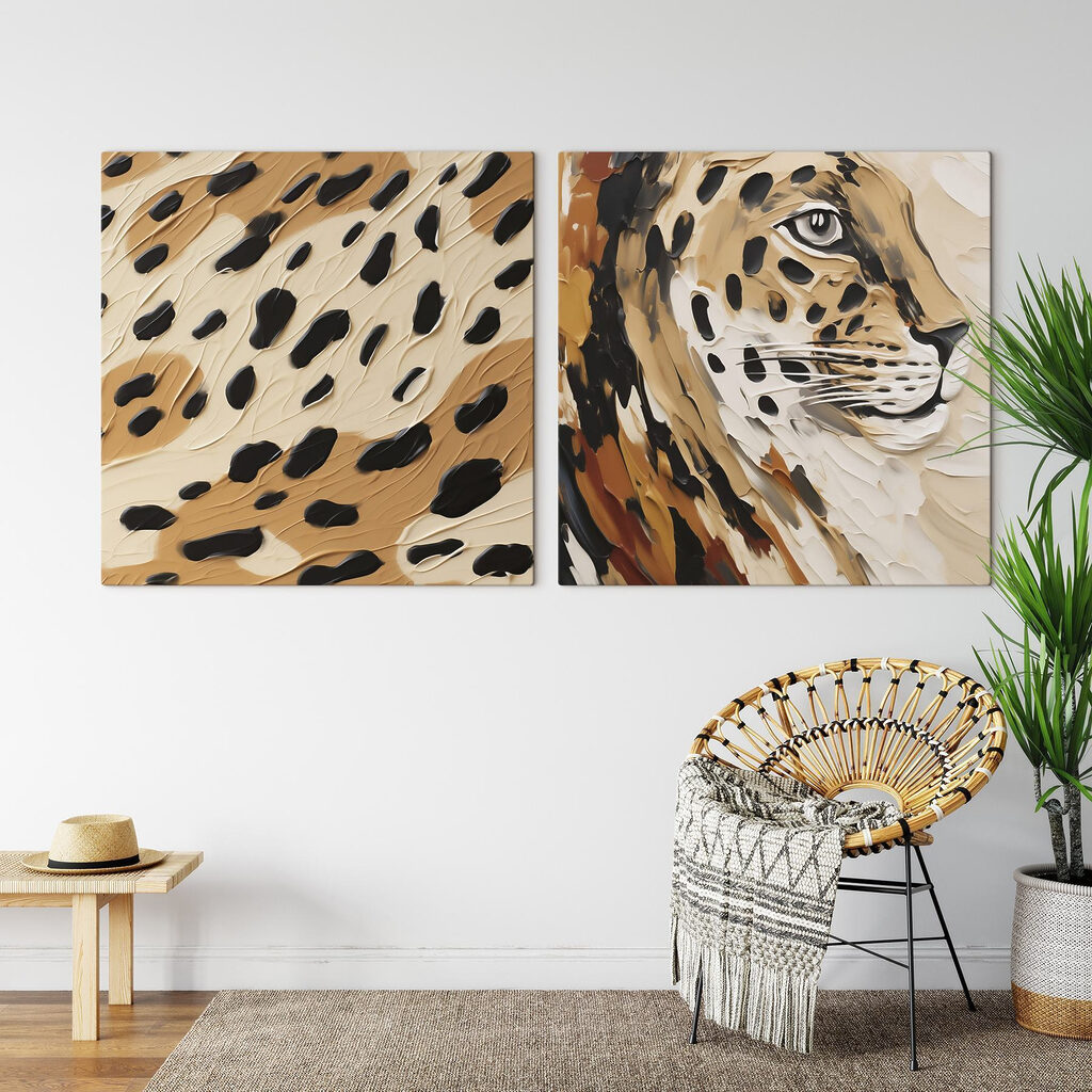 Motivi di leopardo in un ambiente