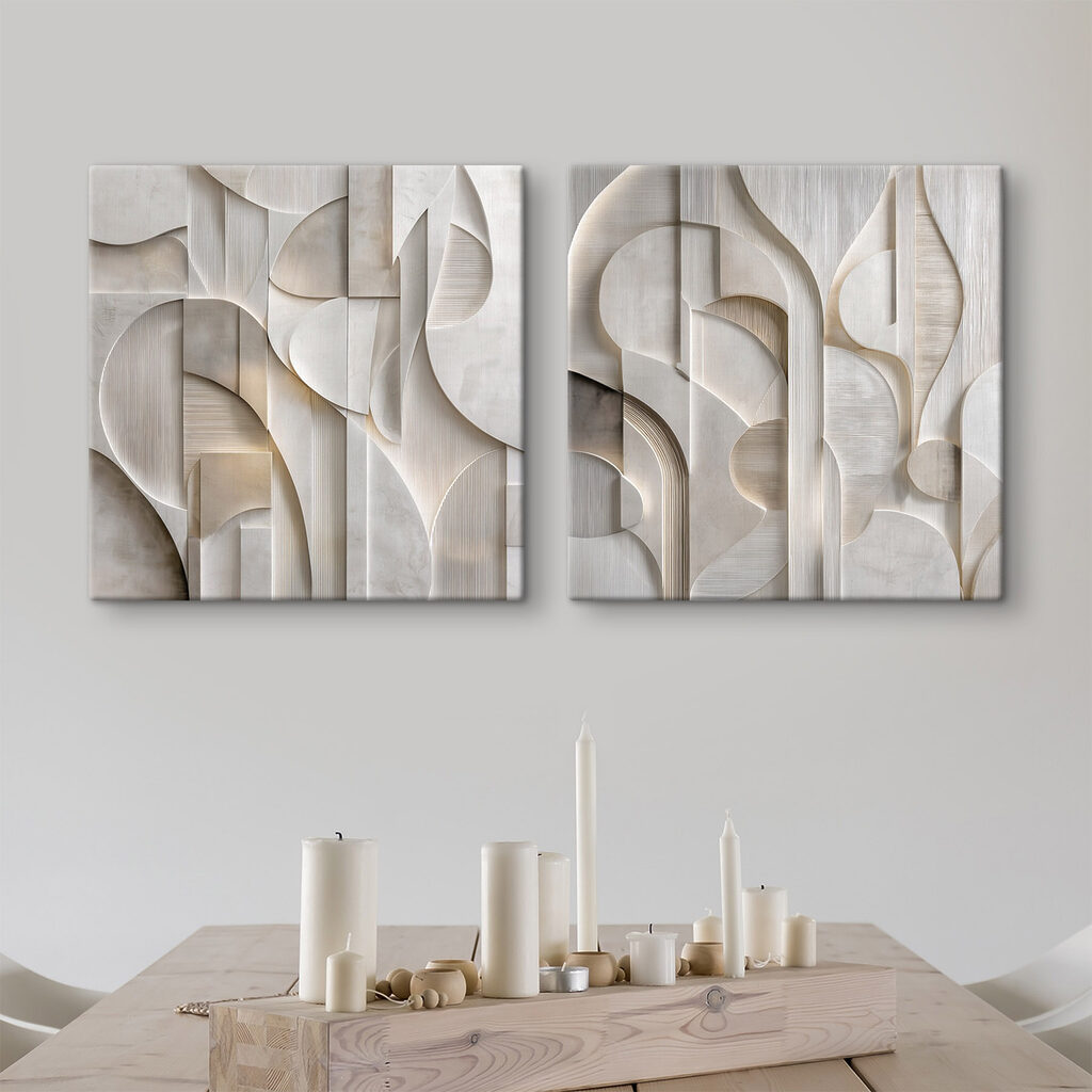 Archi con linee sottili in un ambiente