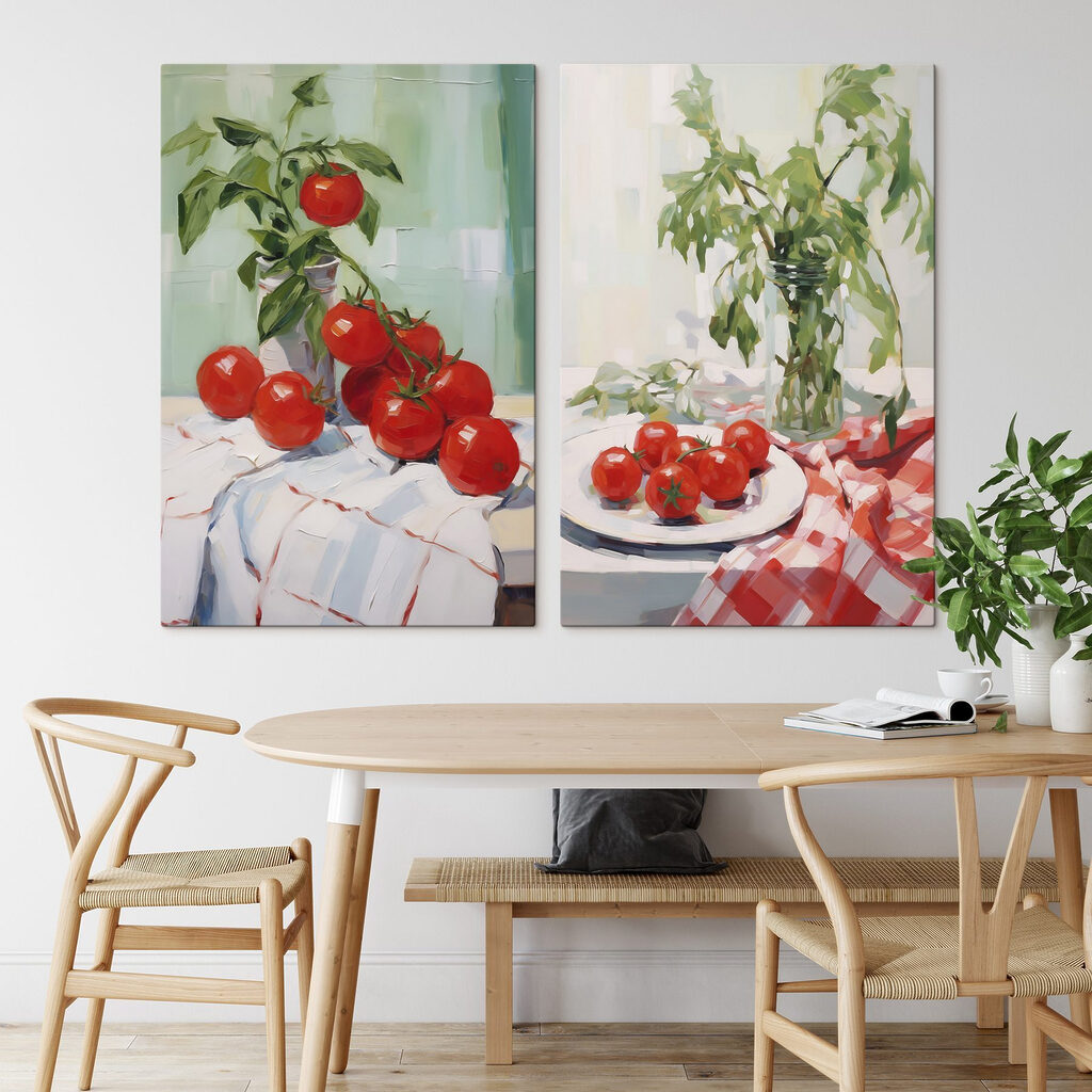 Pomodori alla finestra in un ambiente