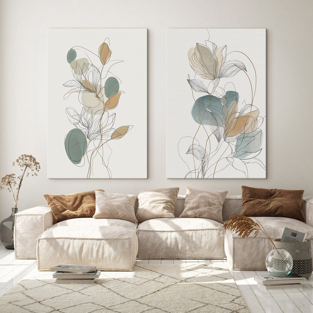 Fiori tra le linee in un ambiente