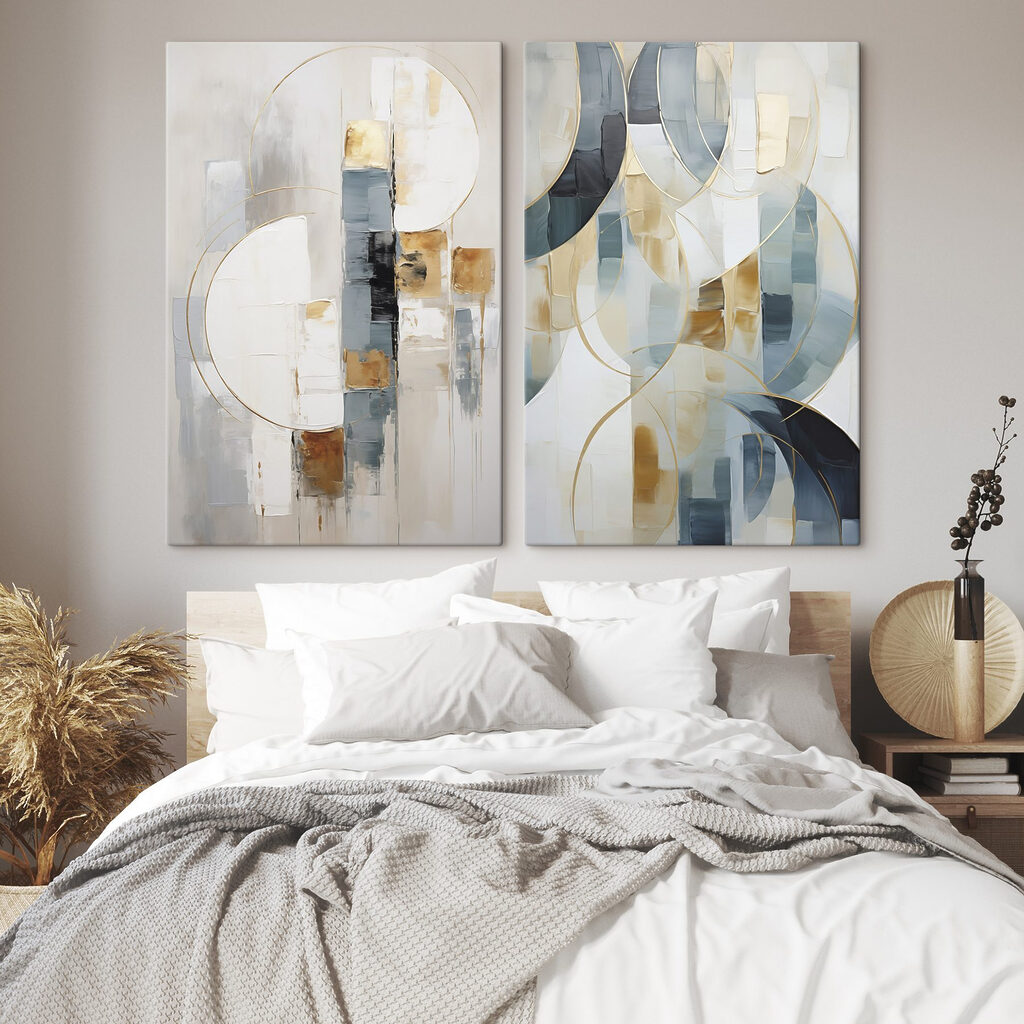 Archi tra i blu in un ambiente