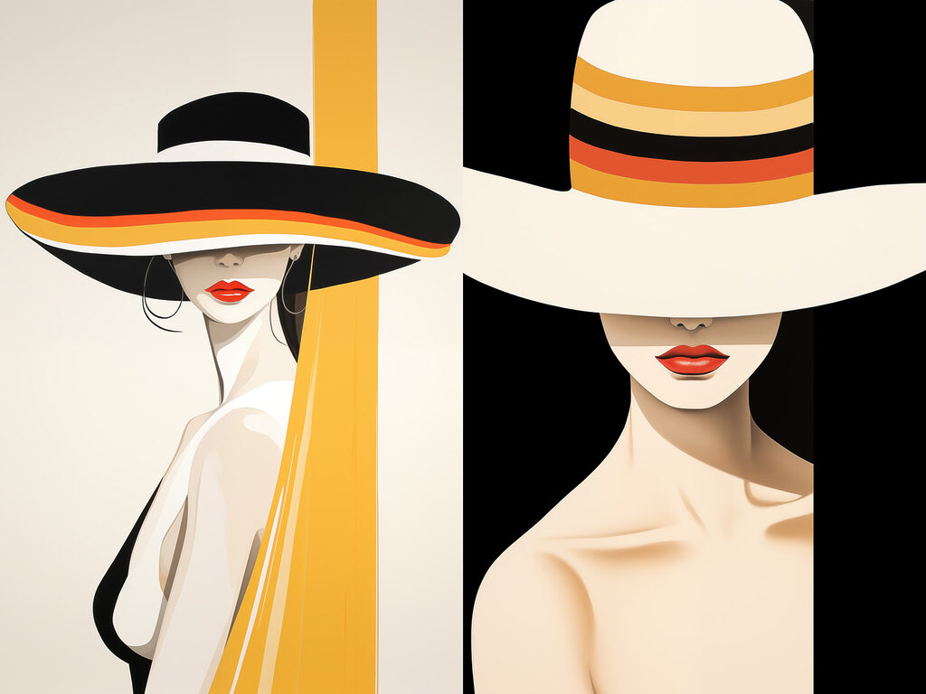Cappelli sugli occhi — design completo