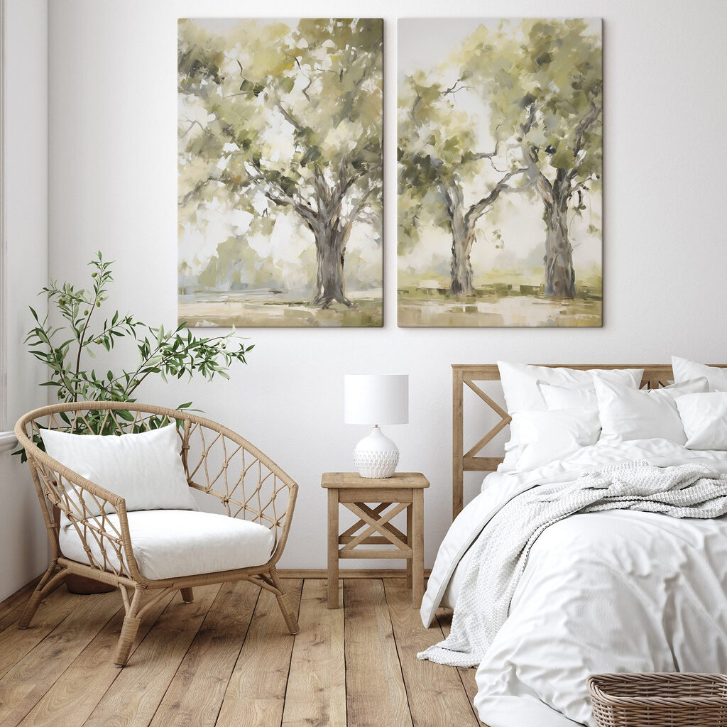 Luce sotto gli alberi in un ambiente